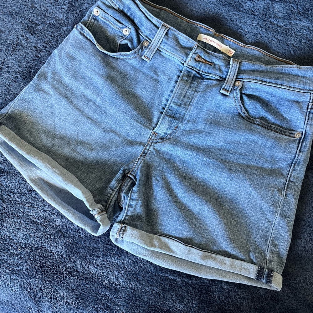 Levi's Classic Blue Denim Shorts